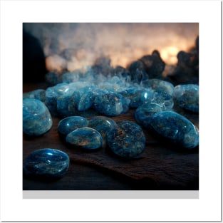 Healing Fantasy Labradorite Crystals Posters and Art